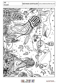 Doodle boyama sayfaları